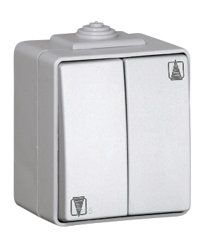 Venetian Double Push-button for multiple points Blinds Control