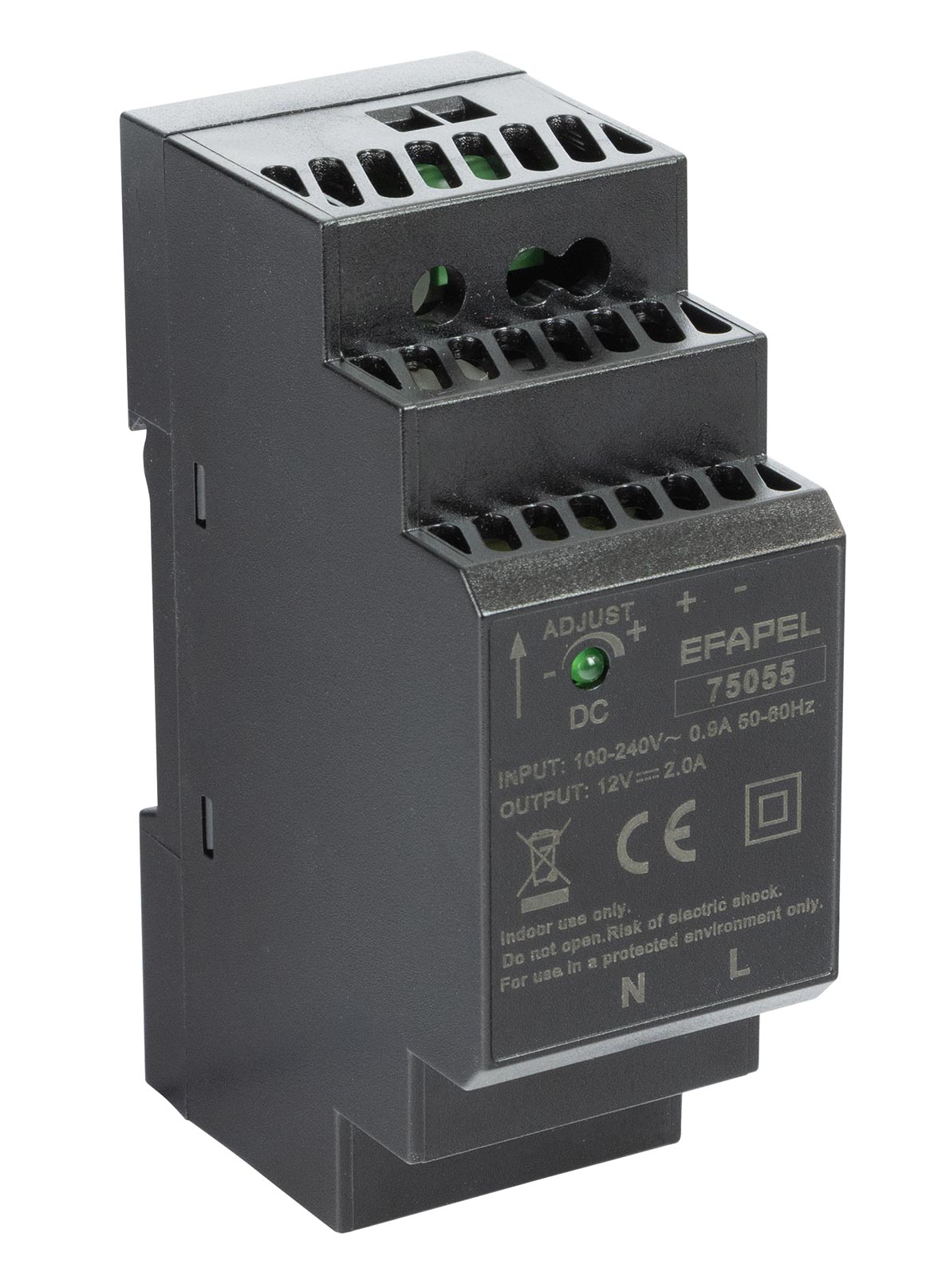 Power Supply for DIN Rail 12 V ---  24 W