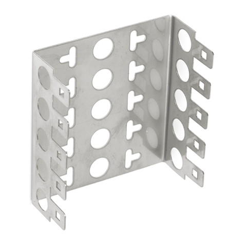 Perfil em U para 5 DDE/DDS (Altura 22mm)