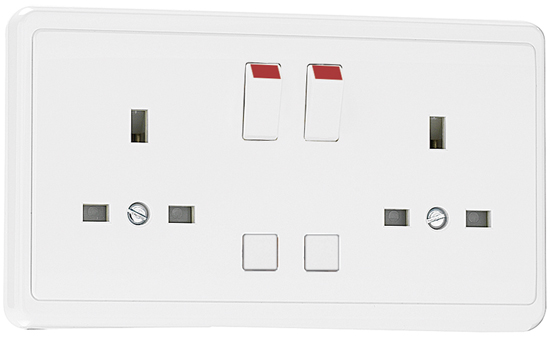 Doble Base Inglesa Monobloc con Interruptor